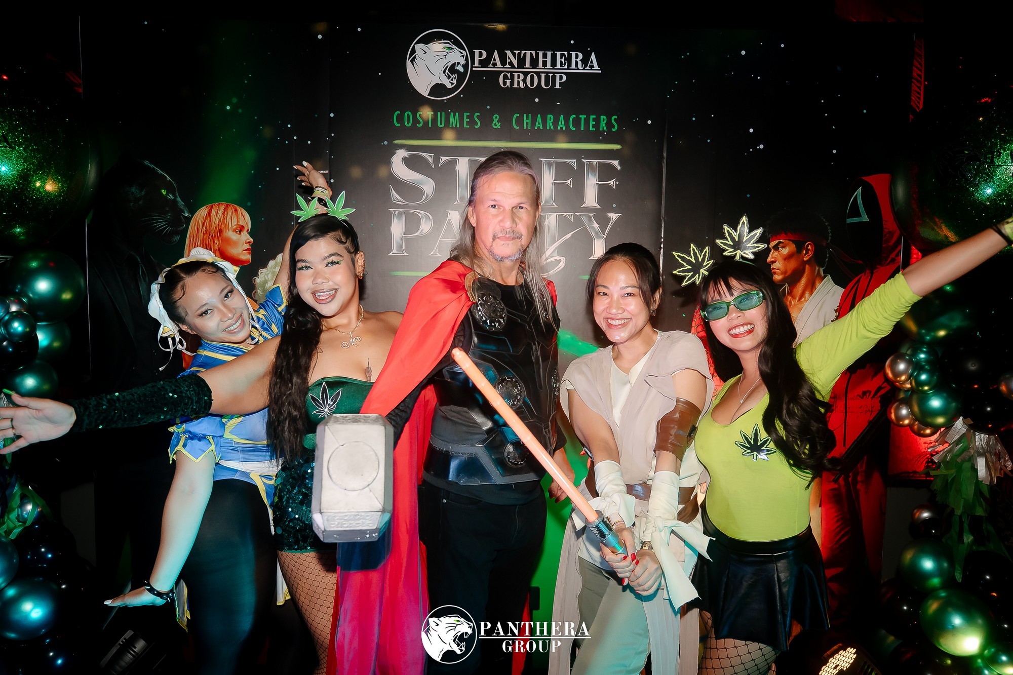 Members of the OG Retail team with Jeffrey Columbres (Nightclubs Operations Director) at centre and Tammy Milada Charmanapong (Group Marketing Director) second from right